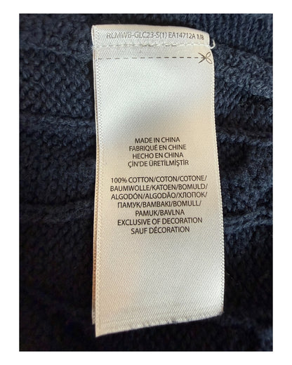 Polo Ralph Lauren Zopfmuster Pullover marineblau Größe S