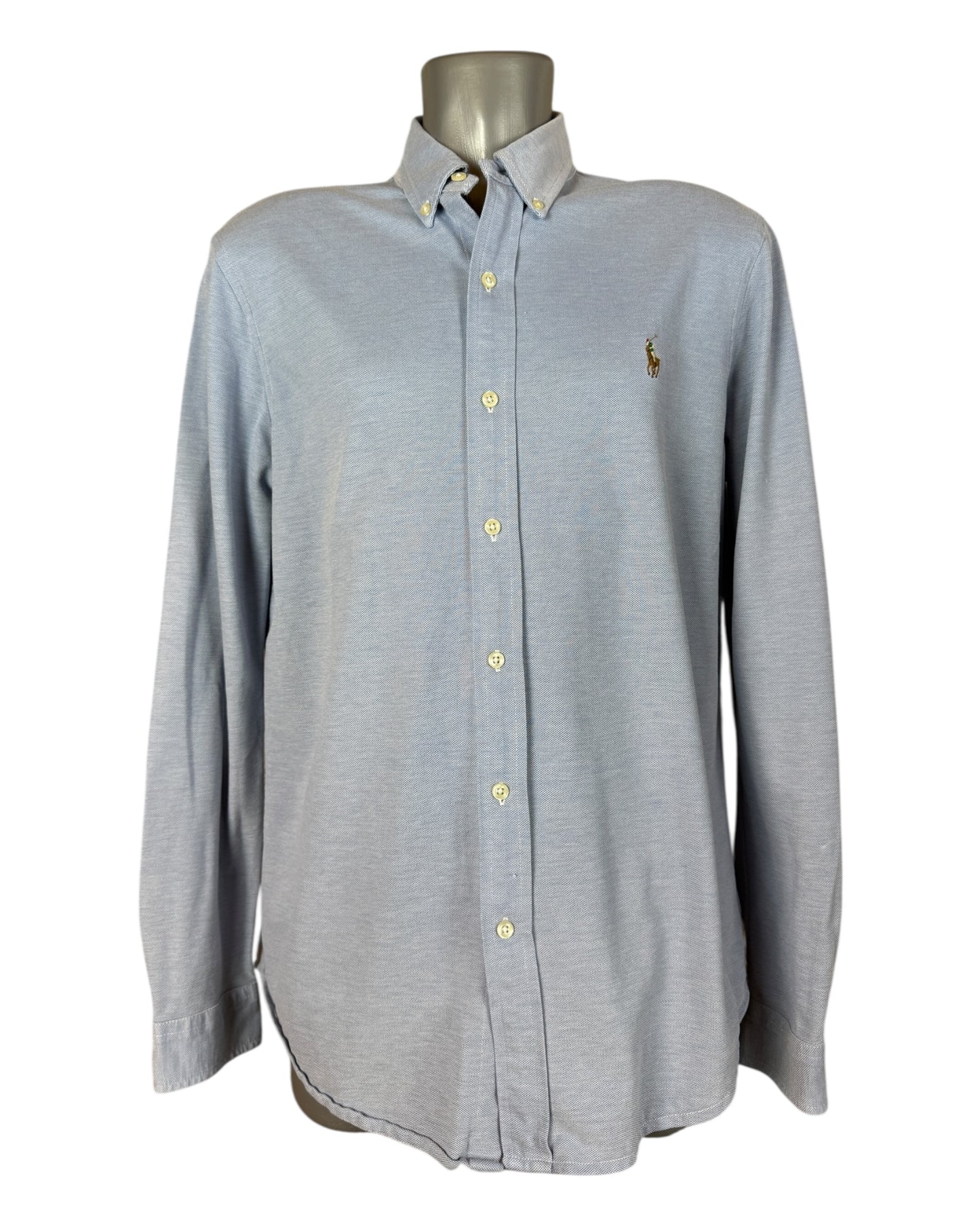 Polo Ralph Lauren Knit Oxfordhemd hellblau Größe L