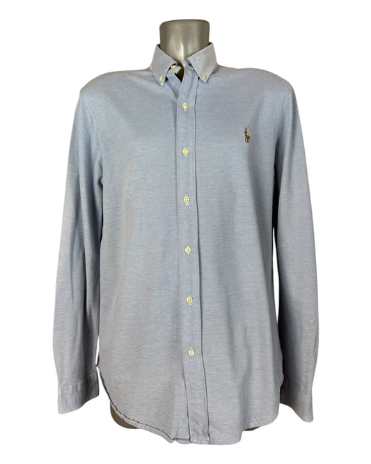 Polo Ralph Lauren Knit Oxfordhemd hellblau Größe L