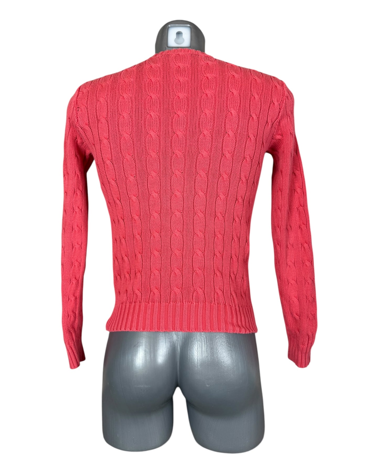 Polo Ralph Lauren Zopfmuster Pullover rot Größe S