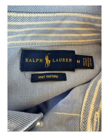 Polo Ralph Lauren Knit Oxfordhemd Bluse hellblau Größe M
