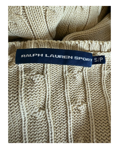 Polo Ralph Lauren Zopfmuster Pullover beige Größe S
