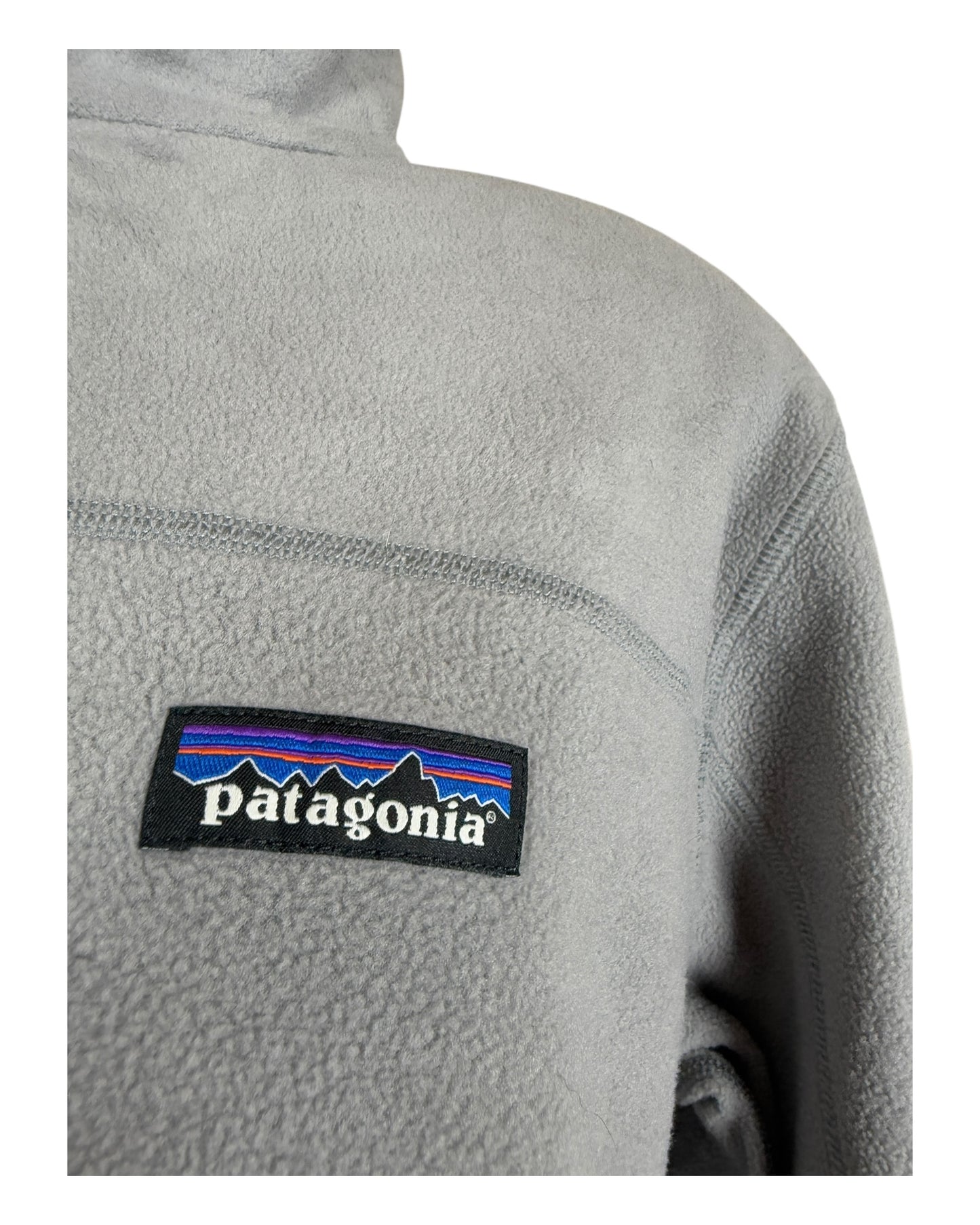 Patagonia Fleece Half Zip Pullover grau Größe M