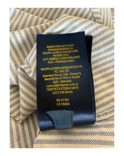 Polo Ralph Lauren Oxford Bluse hellblau weiß gestreift Größe M