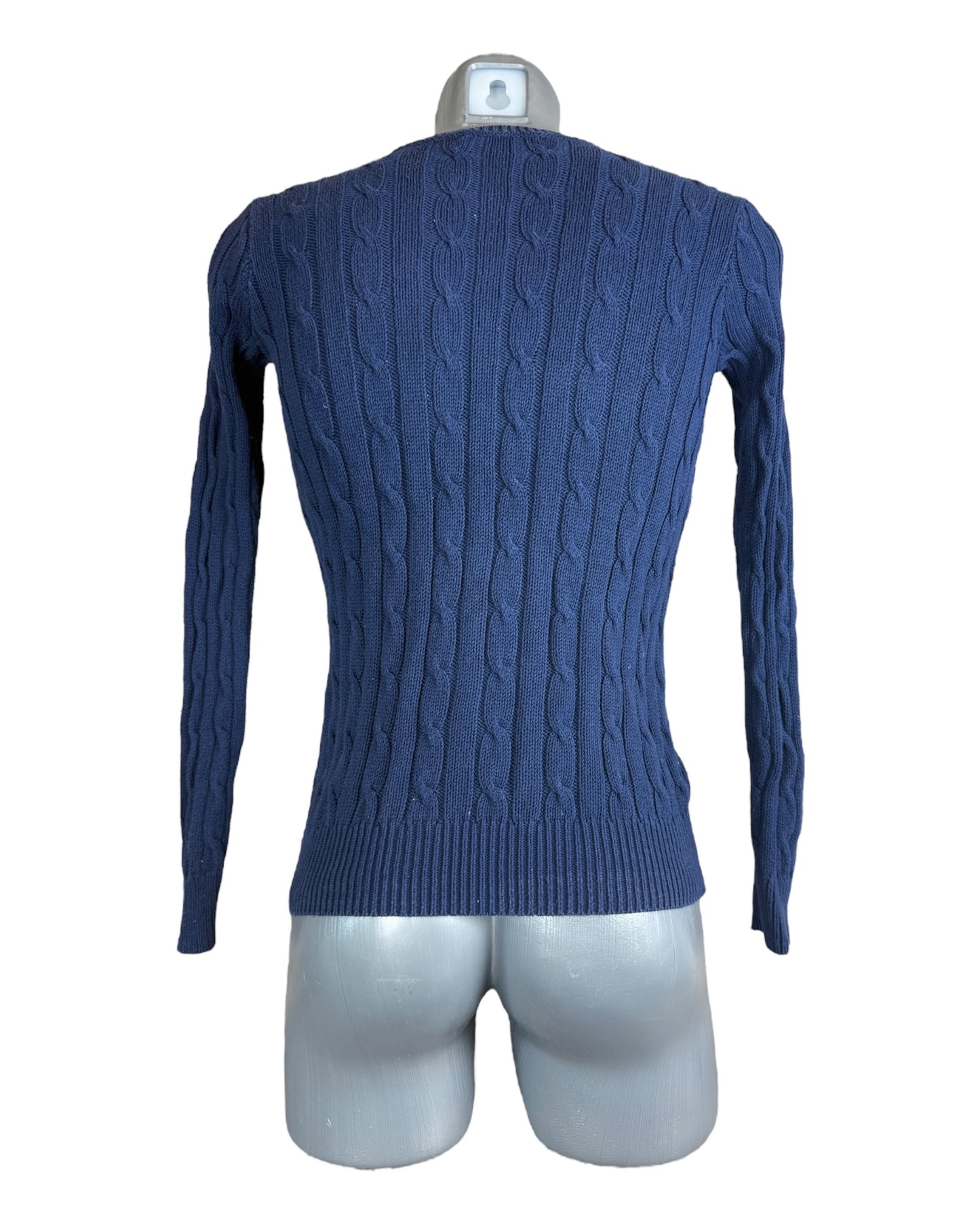 Polo Ralph Lauren Zopfmuster Pullover marineblau Größe S