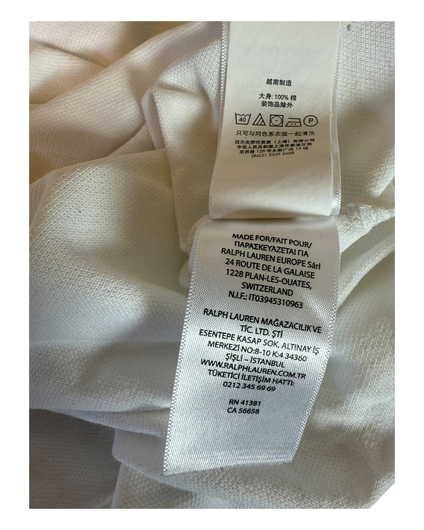Polo Ralph Lauren Poloshirt weiß Größe L