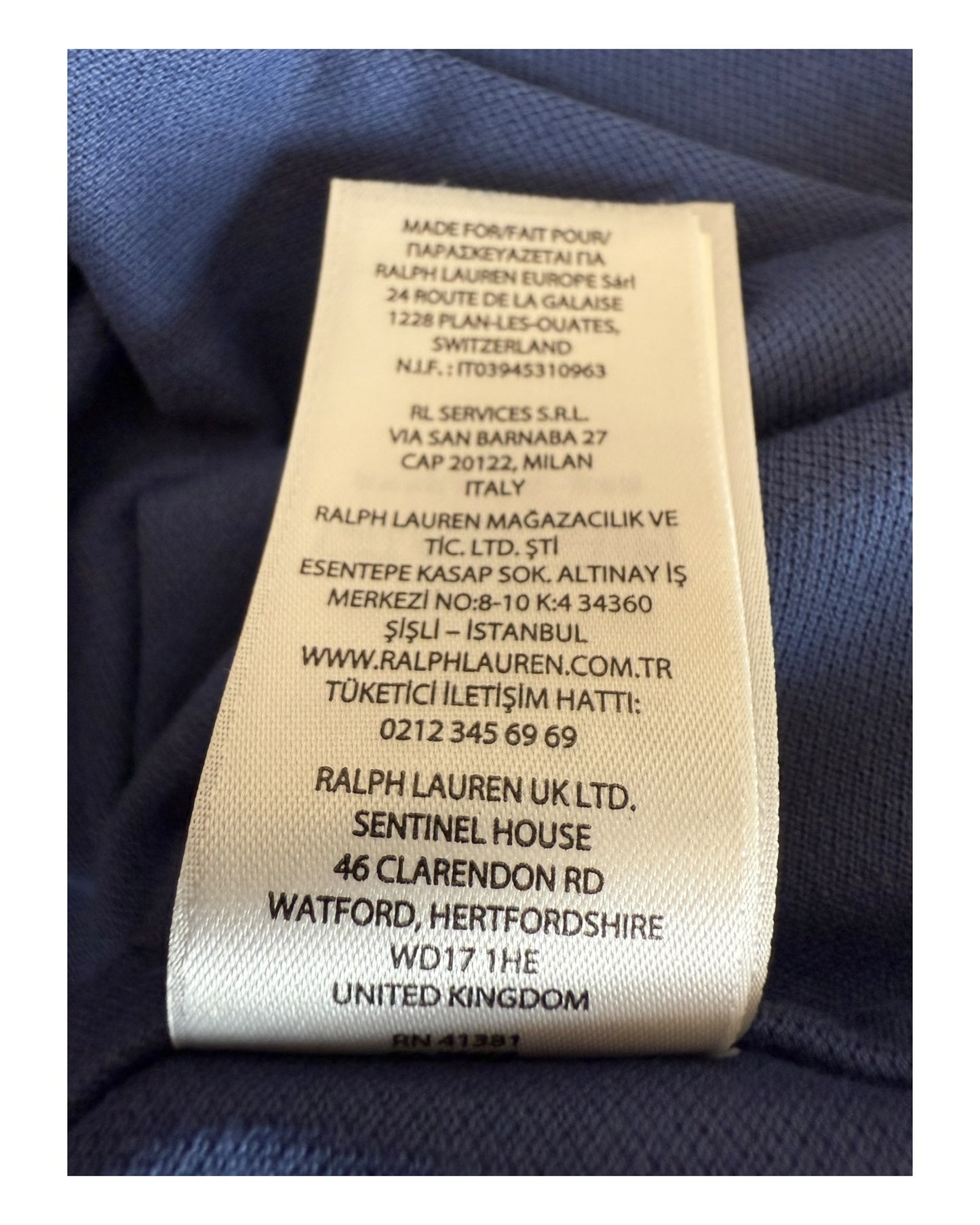 Polo Ralph Lauren Oxford Knit Bluse marineblau Größe S