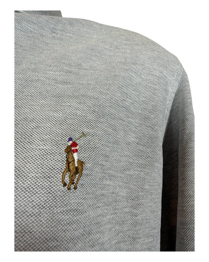 Polo Ralph Lauren Knit Oxfordhemd grau Größe L