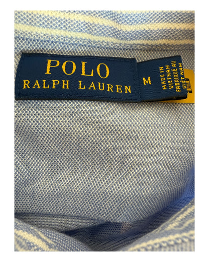 Polo Ralph Lauren Knit Oxford Bluse hellblau Größe M