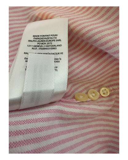 Polo Ralph Lauren Oxford Bluse rosa weiß gestreift Größe S