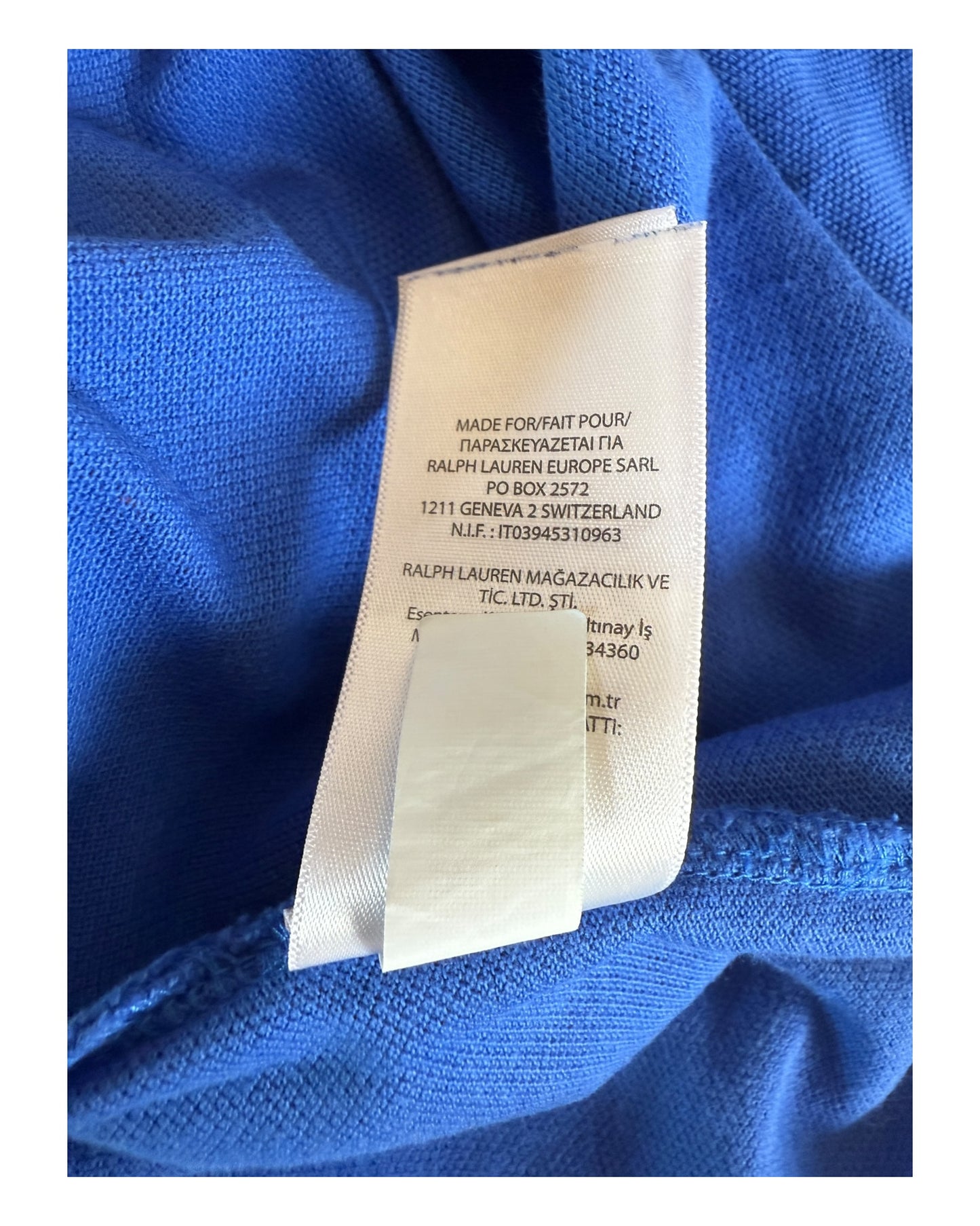 Polo Ralph Lauren Poloshirt blau Größe L