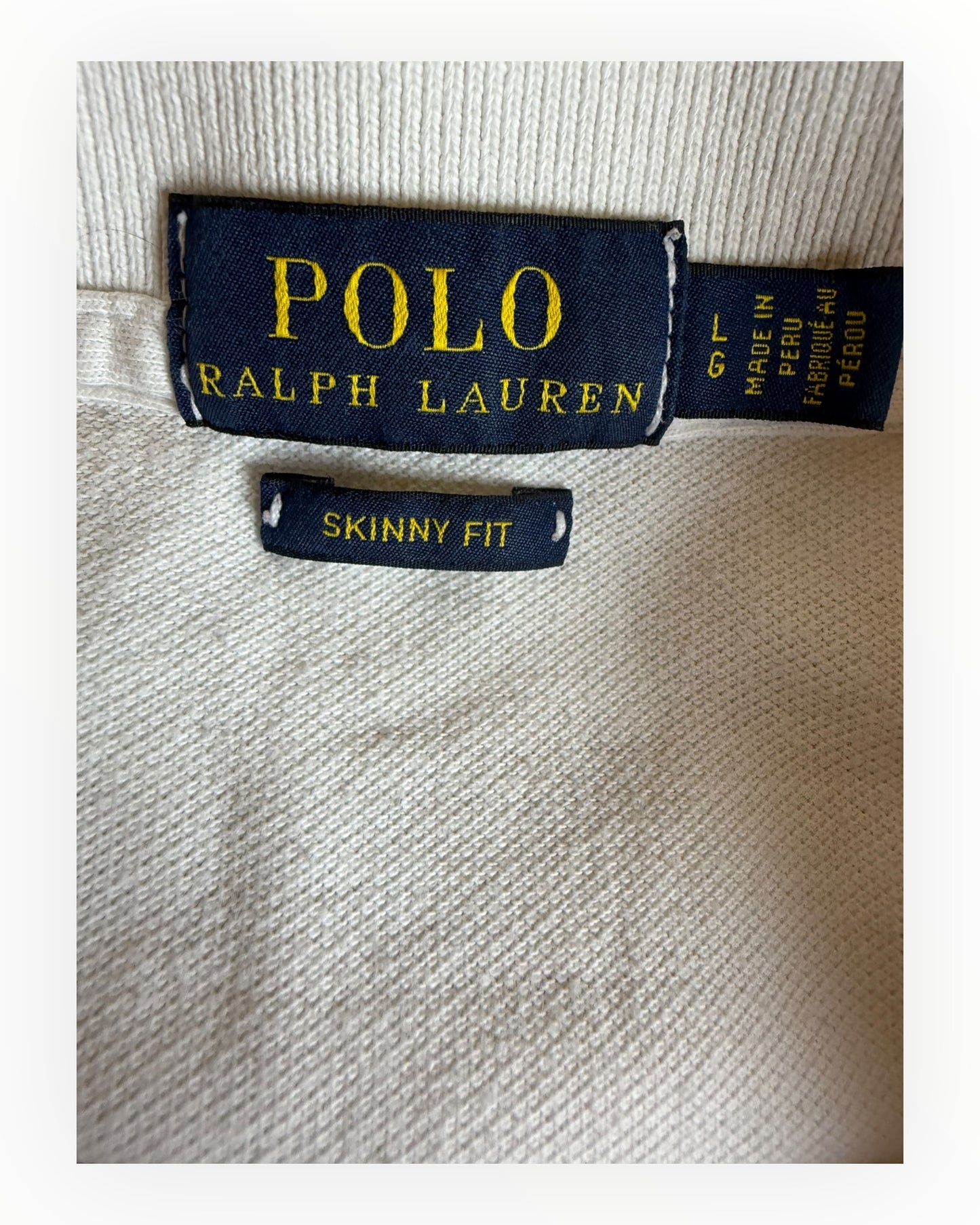 Polo Ralph Lauren Poloshirt weiß Größe L