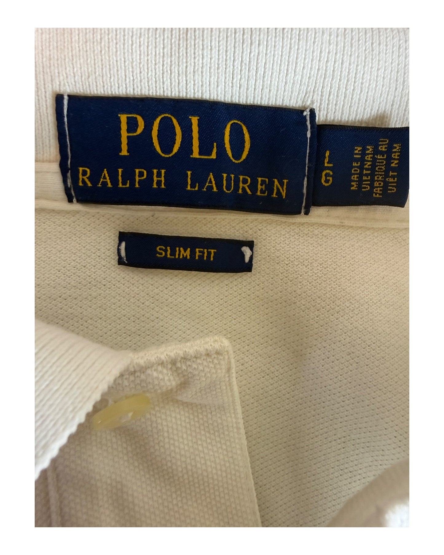 Polo Ralph Lauren Poloshirt weiß Größe L