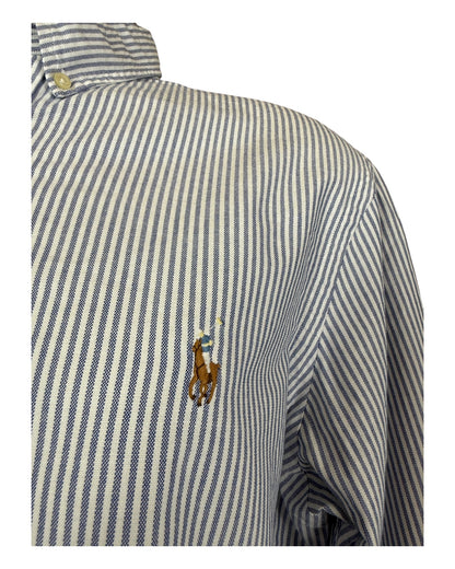 Polo Ralph Lauren Oxfordhemd blau weiß gestreift Größe L