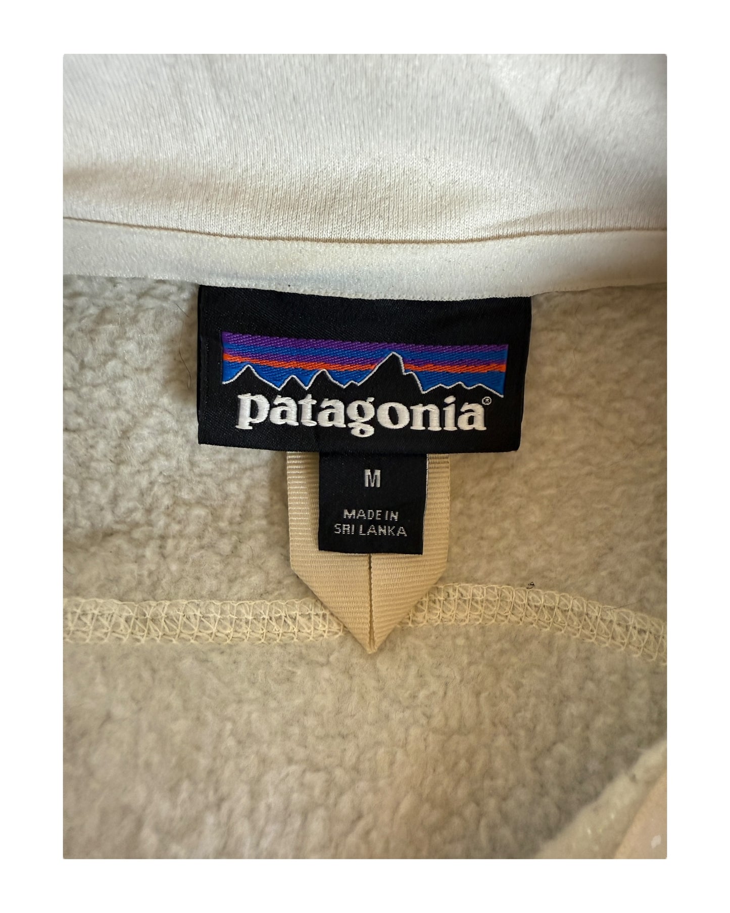 Patagonia Fleece Weste creme Größe M