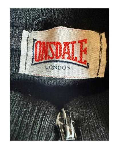 Lonsdale Strickjacke schwarz Größe M