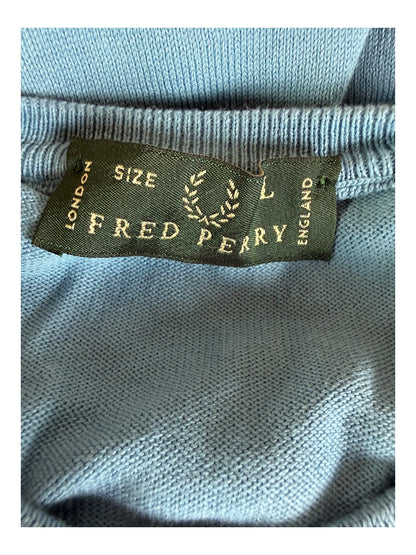 Fred Perry Pullover hellblau Größe L