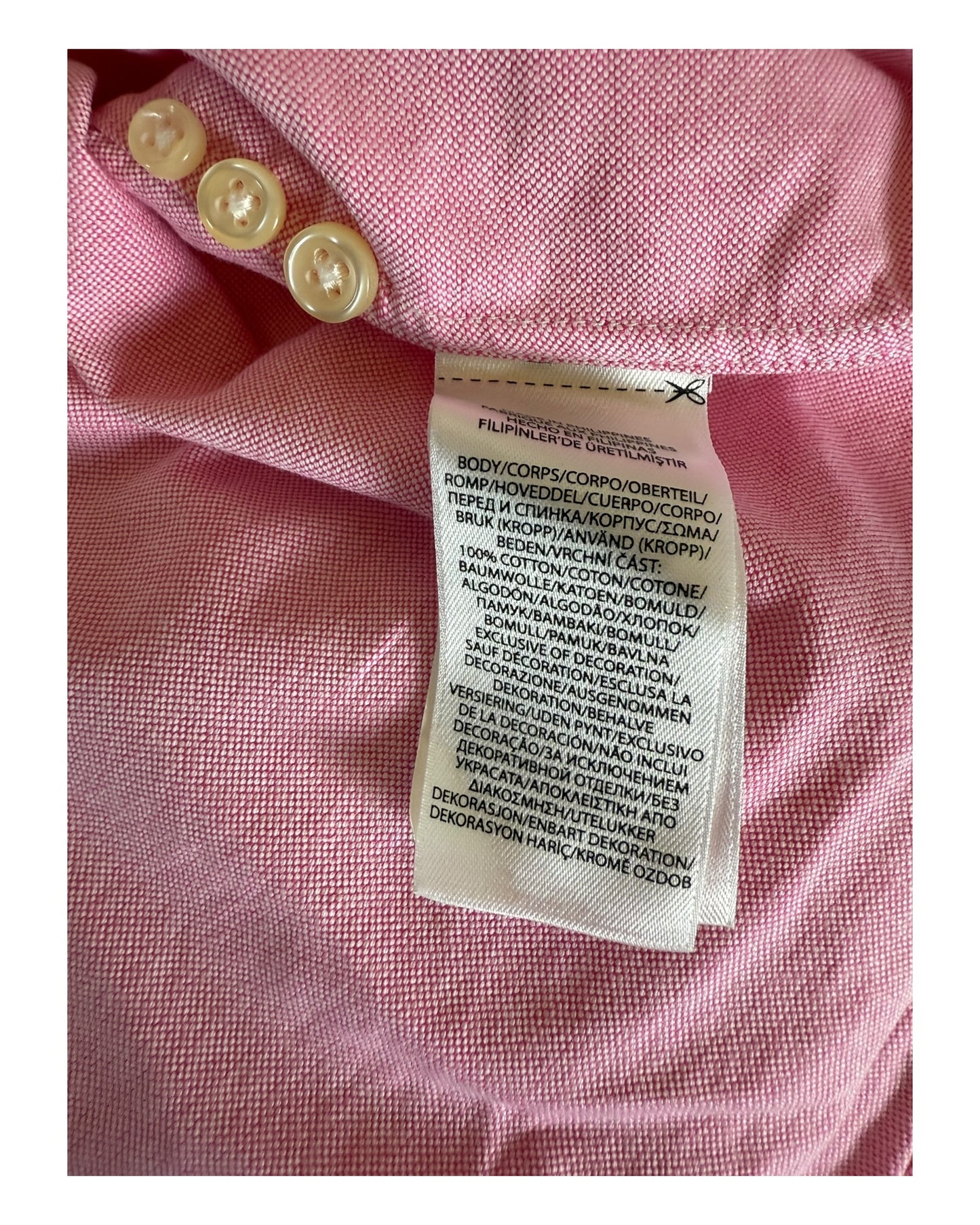 Polo Ralph Lauren Oxfordhemd rosa Größe M