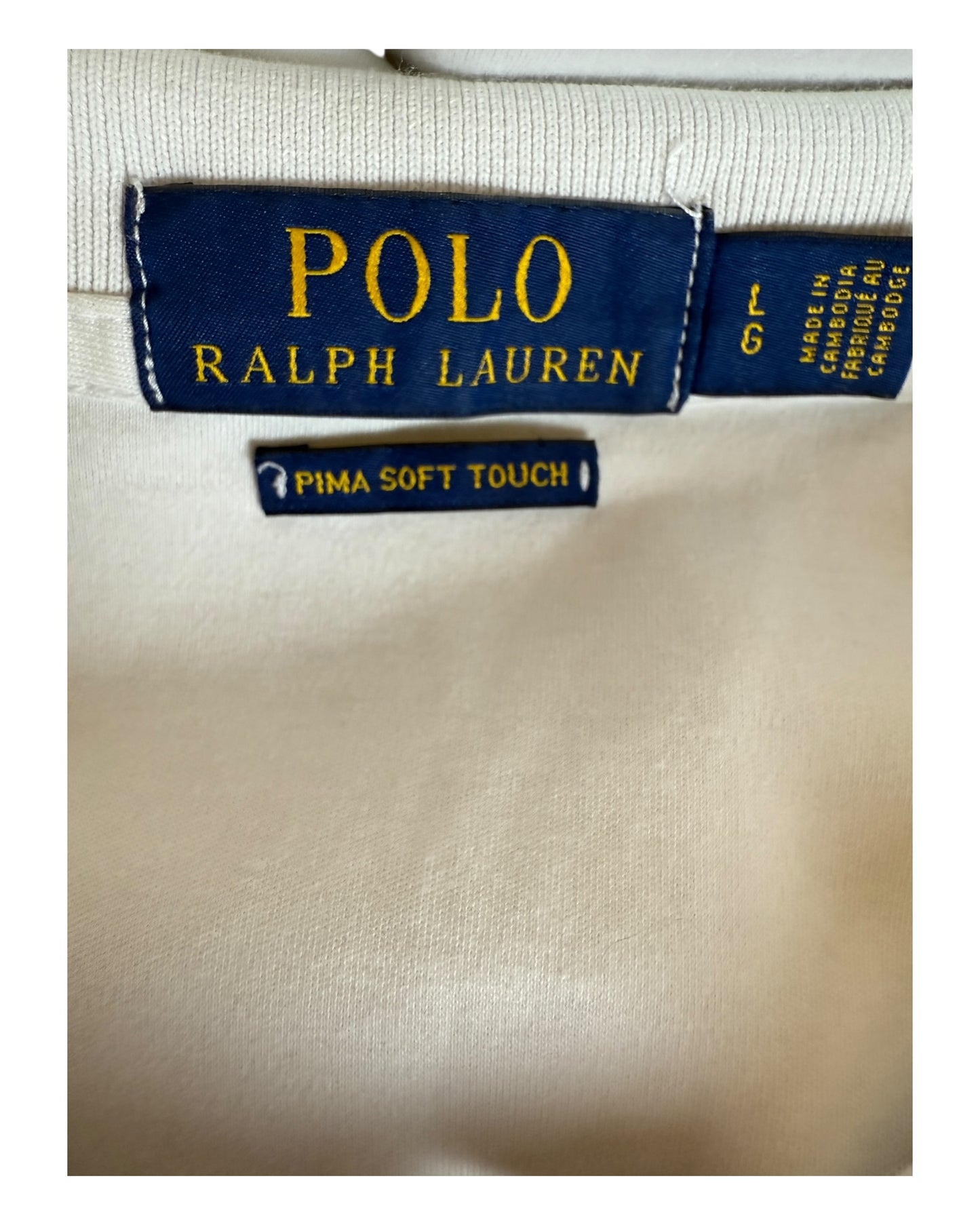 Polo Ralph Lauren Poloshirt weiß Größe L