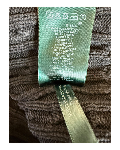 Polo Ralph Lauren Zopfmuster Pullover schwarz Größe L