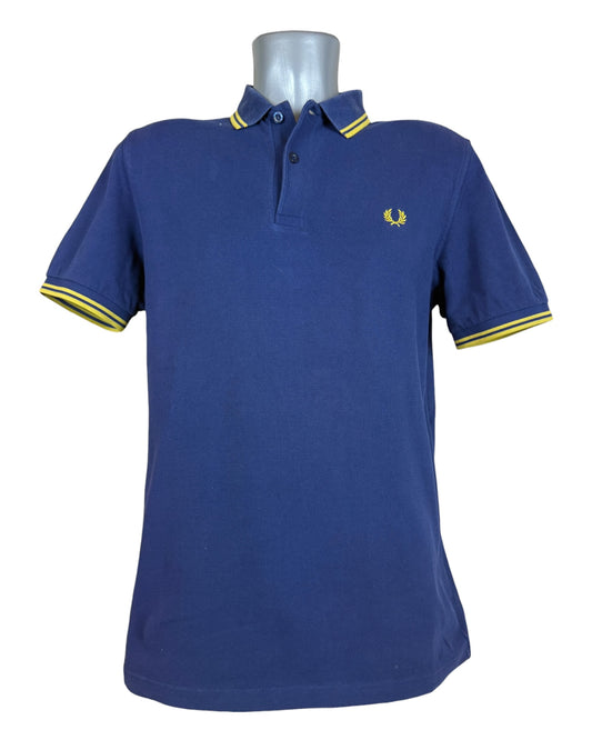 Fred Perry Poloshirt blau Größe M