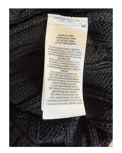 Polo Ralph Lauren Zopfmuster Pullover schwarz Größe S