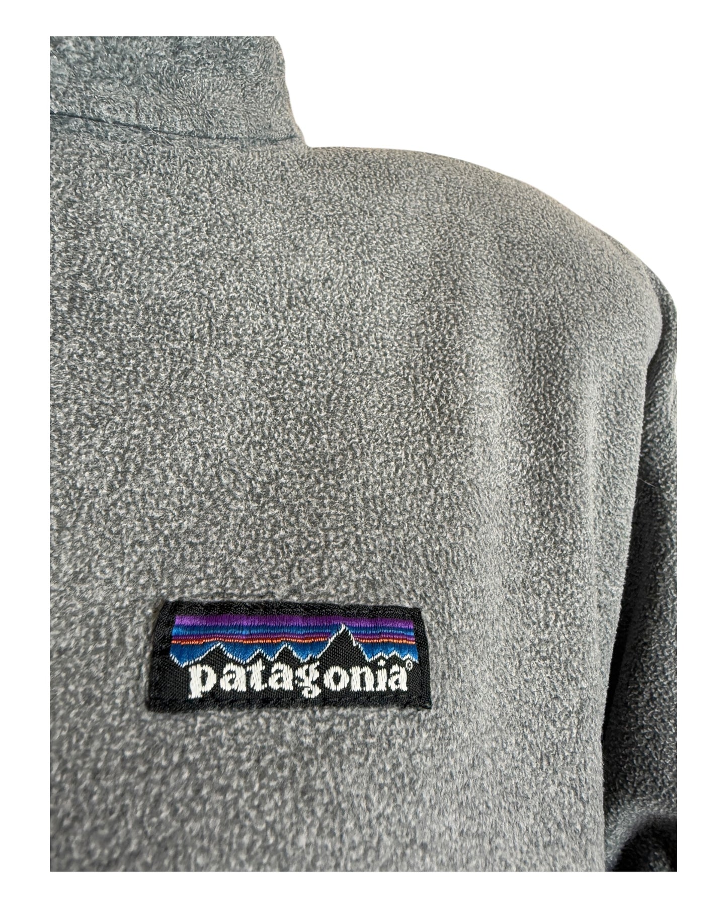 Patagonia Fleece Jacke grau Größe L