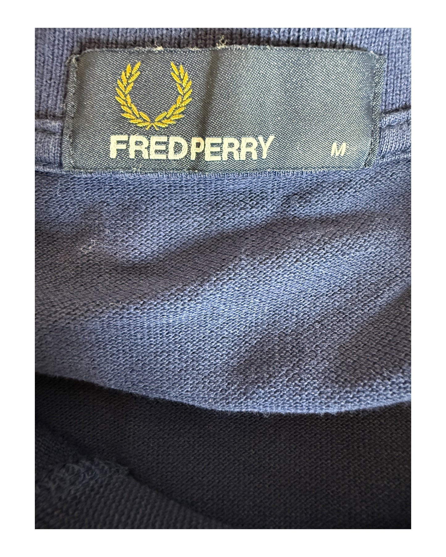 Fred Perry Poloshirt blau Größe M