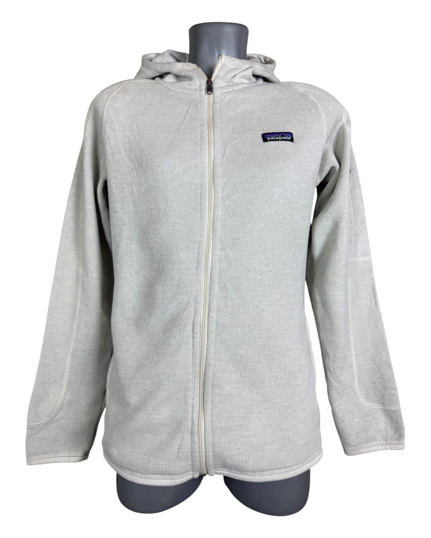 Patagonia Fleece Jacke creme weiß Größe L