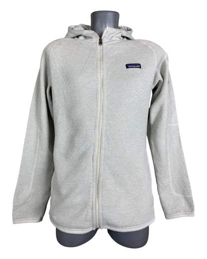 Patagonia Fleece Jacke creme weiß Größe L