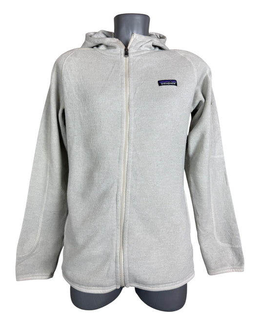 Patagonia Fleece Jacke creme weiß Größe L