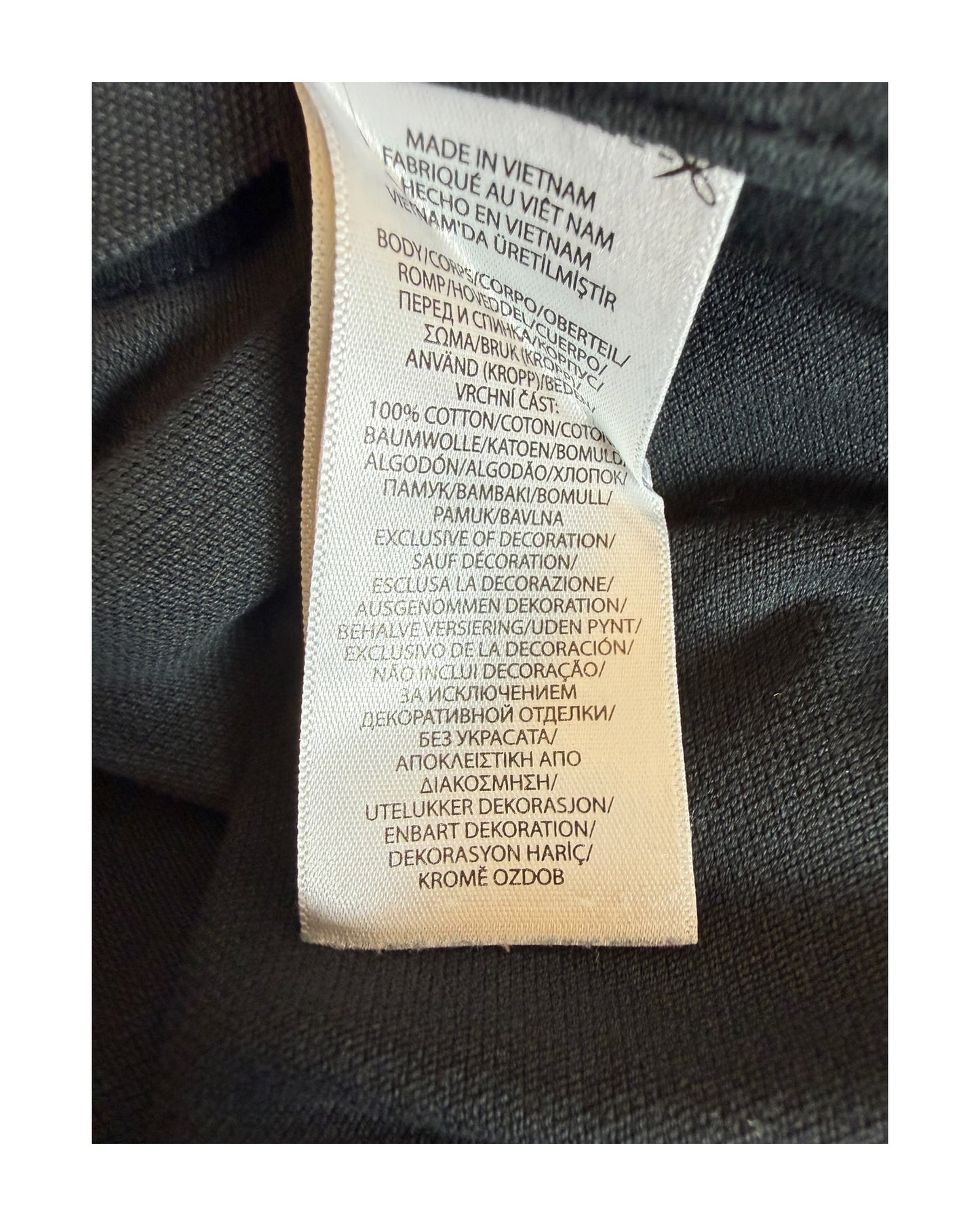 Polo Ralph Lauren Knit Oxford Bluse schwarz Größe M