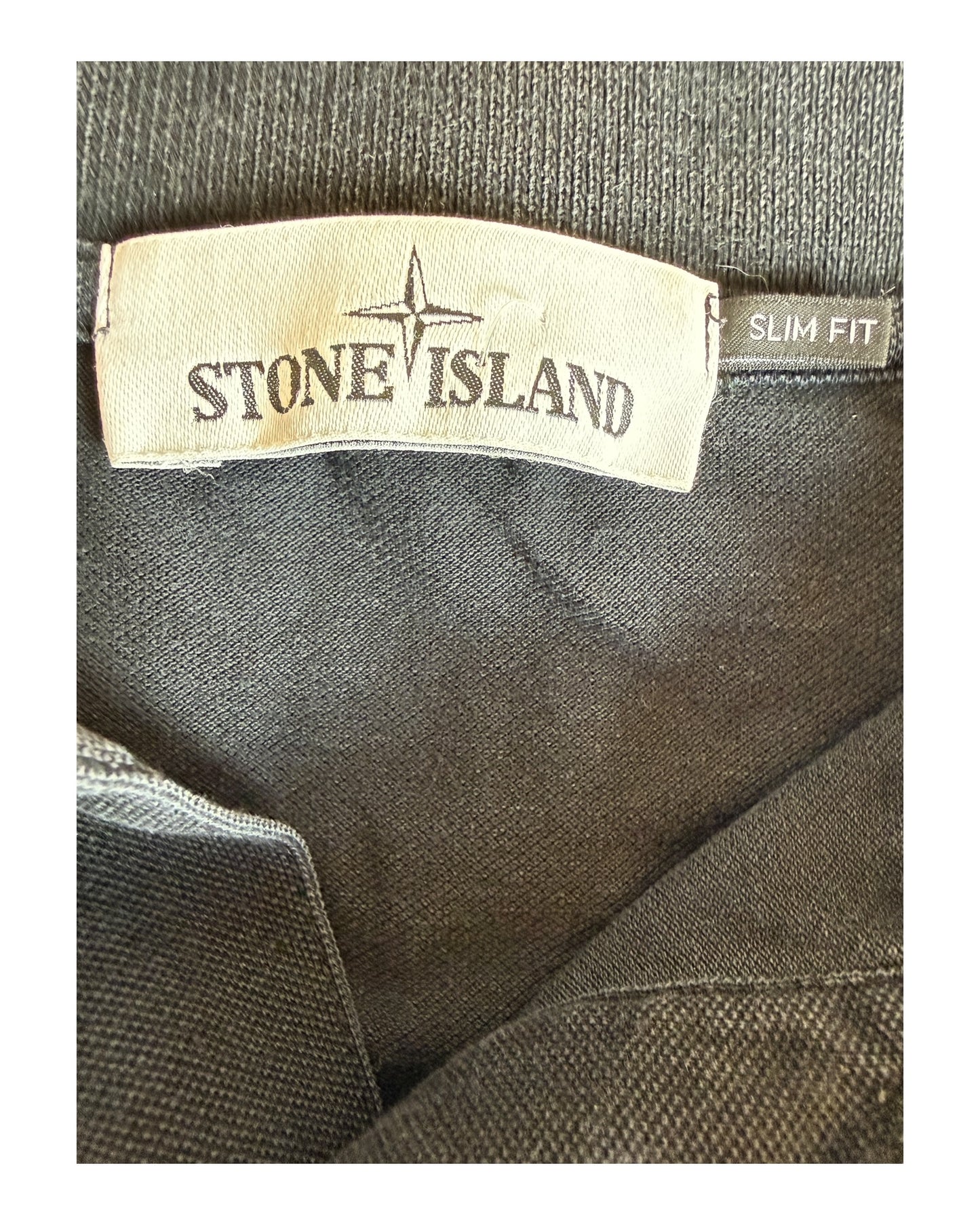 Stone Island Poloshirt schwarz Größe M