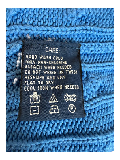 Polo Ralph Lauren Zopfmuster Pullover blau Größe S