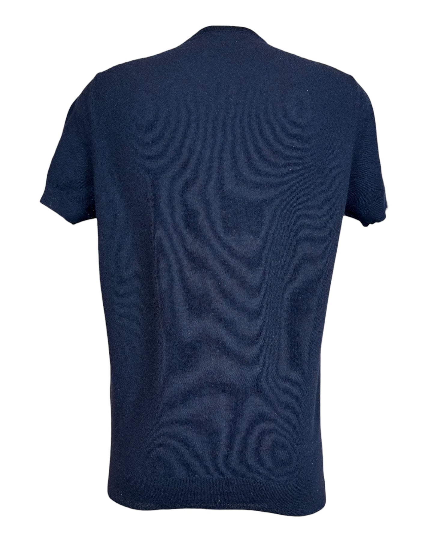 Suit Supply T-shirt Merinowolle marineblau Größe L