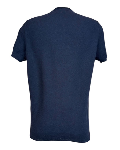 Suit Supply T-shirt Merinowolle marineblau Größe L