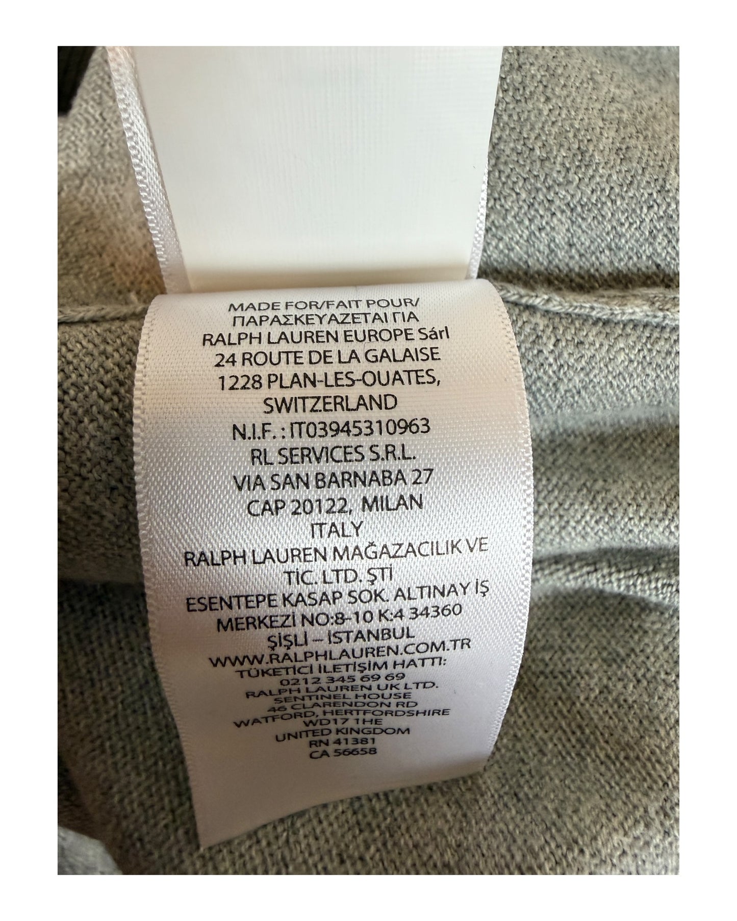 Polo Ralph Lauren Pullover grau Größe M
