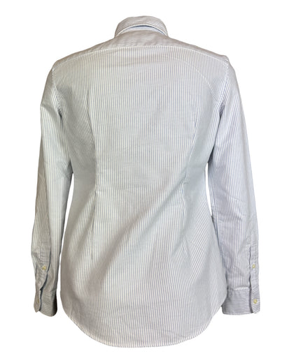 Polo Ralph Lauren Oxford Bluse hellblau weiß gestreift Größe S