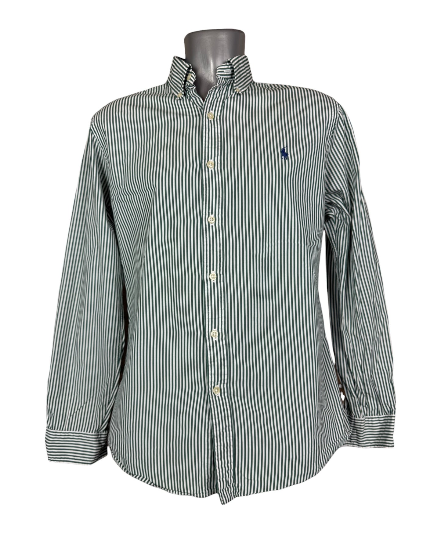 Polo Ralph Lauren Hemd grün weiß gestreift Größe M