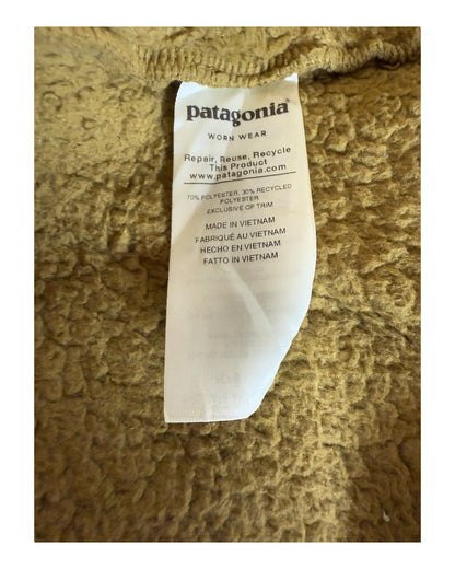Patagonia Fleece Half Zip Pullover ocker Größe L