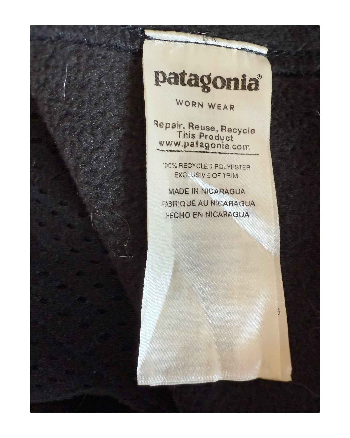 Patagonia Fleece Weste schwarz Größe XL