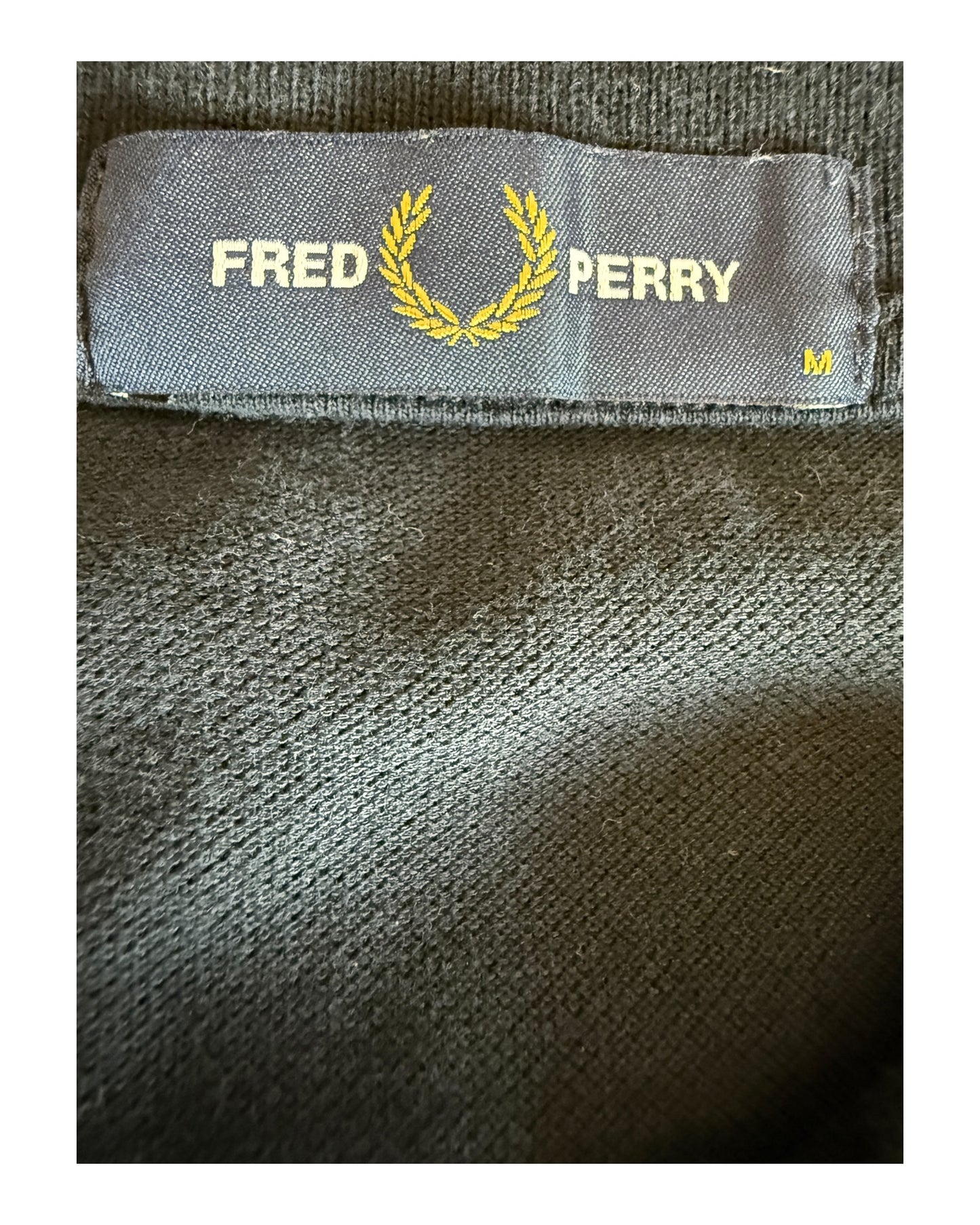 Fred Perry Poloshirt schwarz Größe M