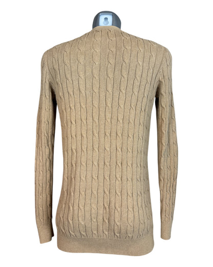 Polo Ralph Lauren Zopfmuster Cardigan beige Größe M