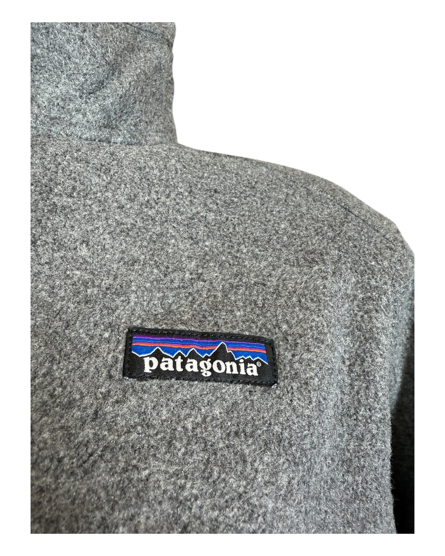 Patagonia Fleece Jacke grau Größe M