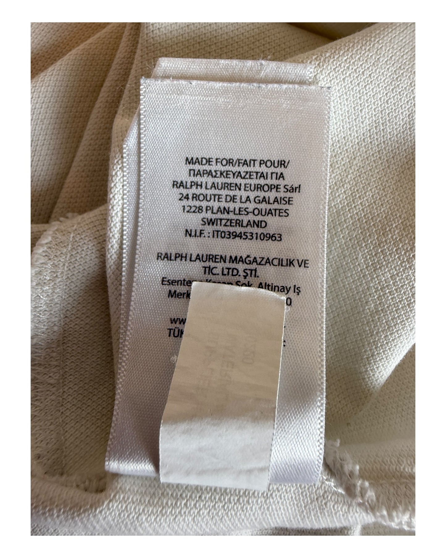 Polo Ralph Lauren Poloshirt weiß Größe M