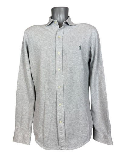 Polo Ralph Lauren Knit Oxfordhemd grau Größe M