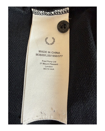 Fred Perry Poloshirt schwarz Größe M