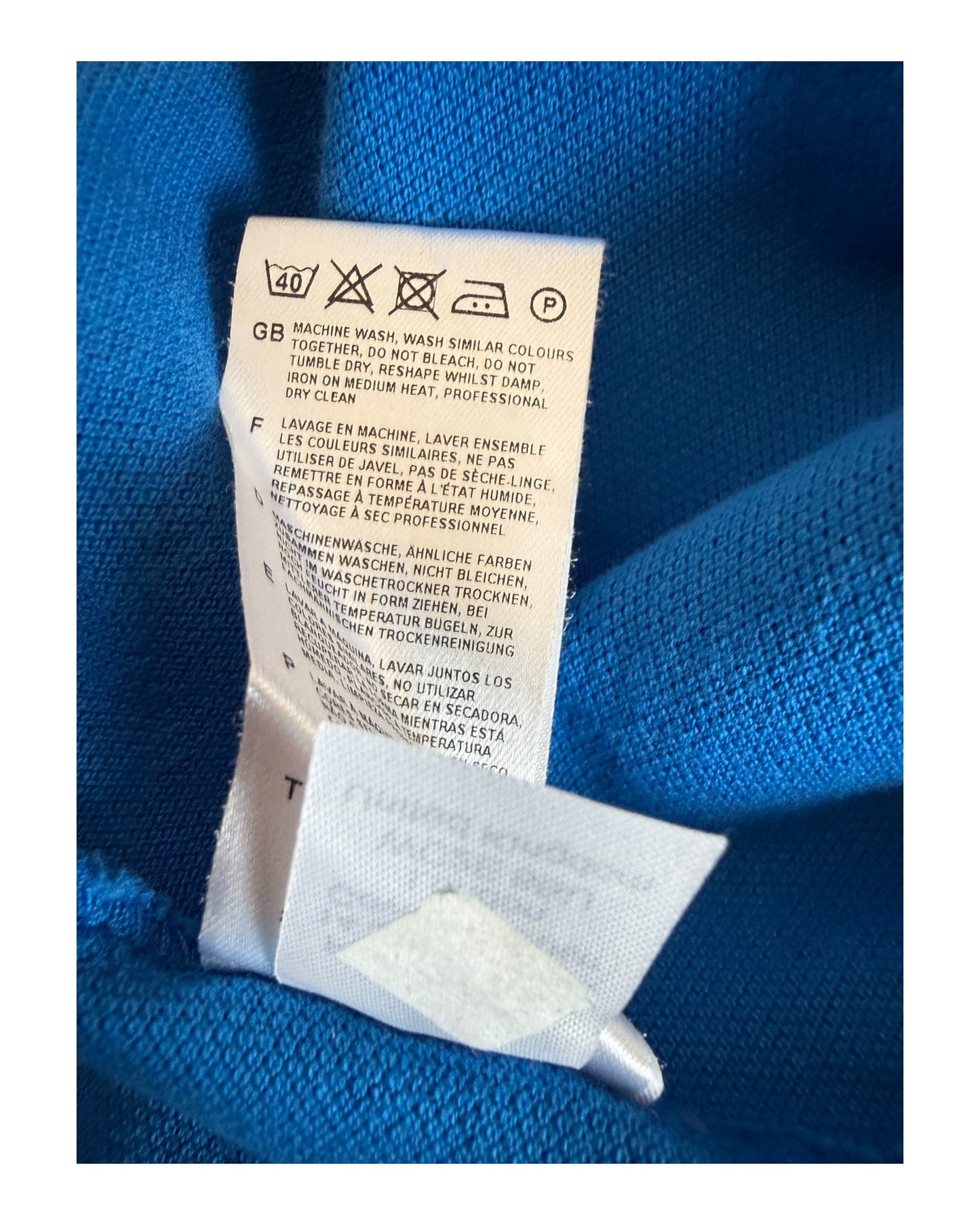 Fred Perry Poloshirt blau Größe M