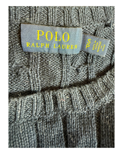 Polo Ralph Lauren Zopfmuster Pullover marineblau Größe S