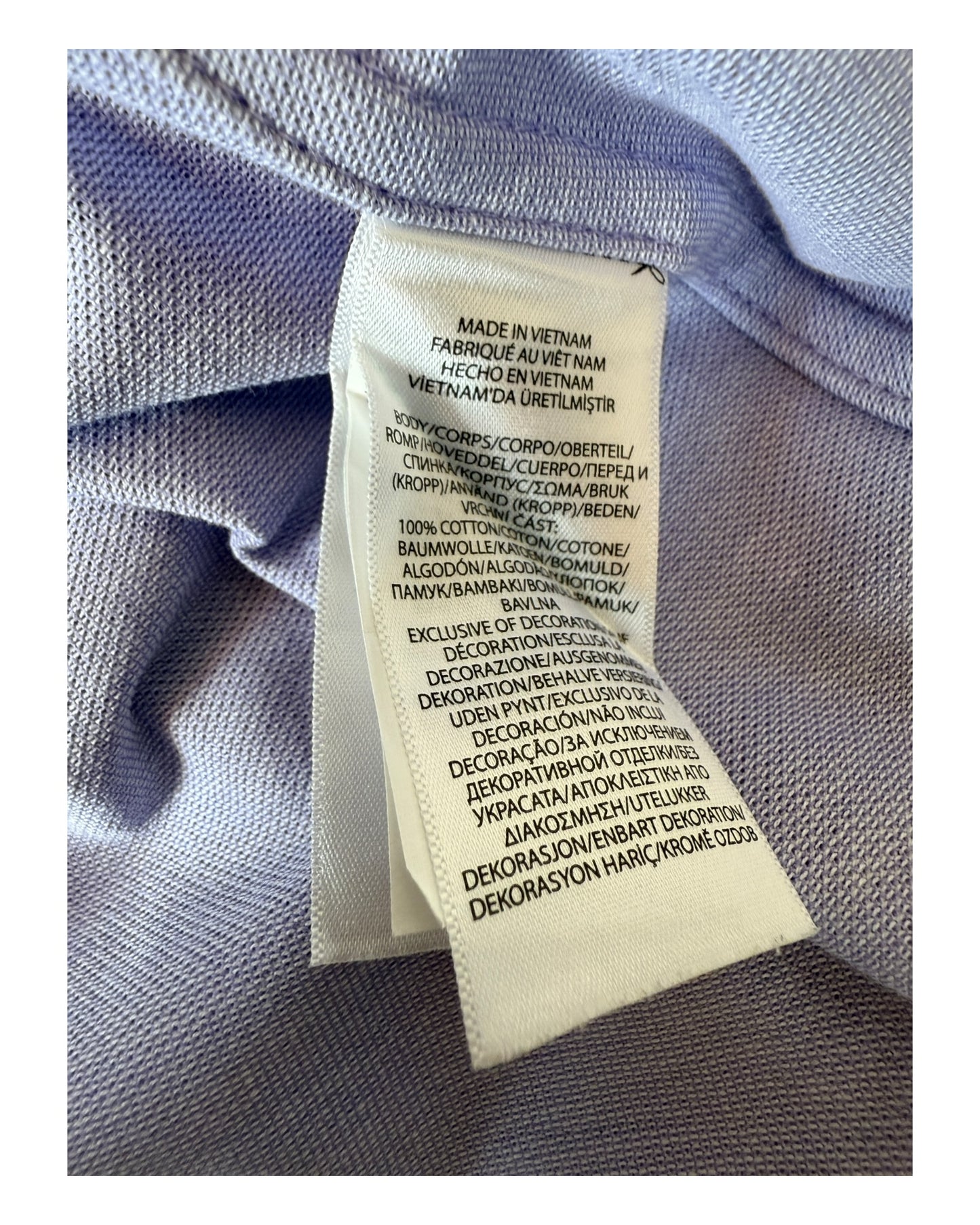 Polo Ralph Lauren Knit Oxford Bluse flieder Größe M